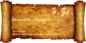 Husvéth Zsombor névjegykártya